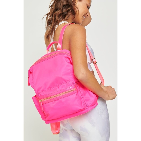 Sale💥 Urban Expressions Zenon Vibrant Neon Pink Backpack - Picture 1 of 9